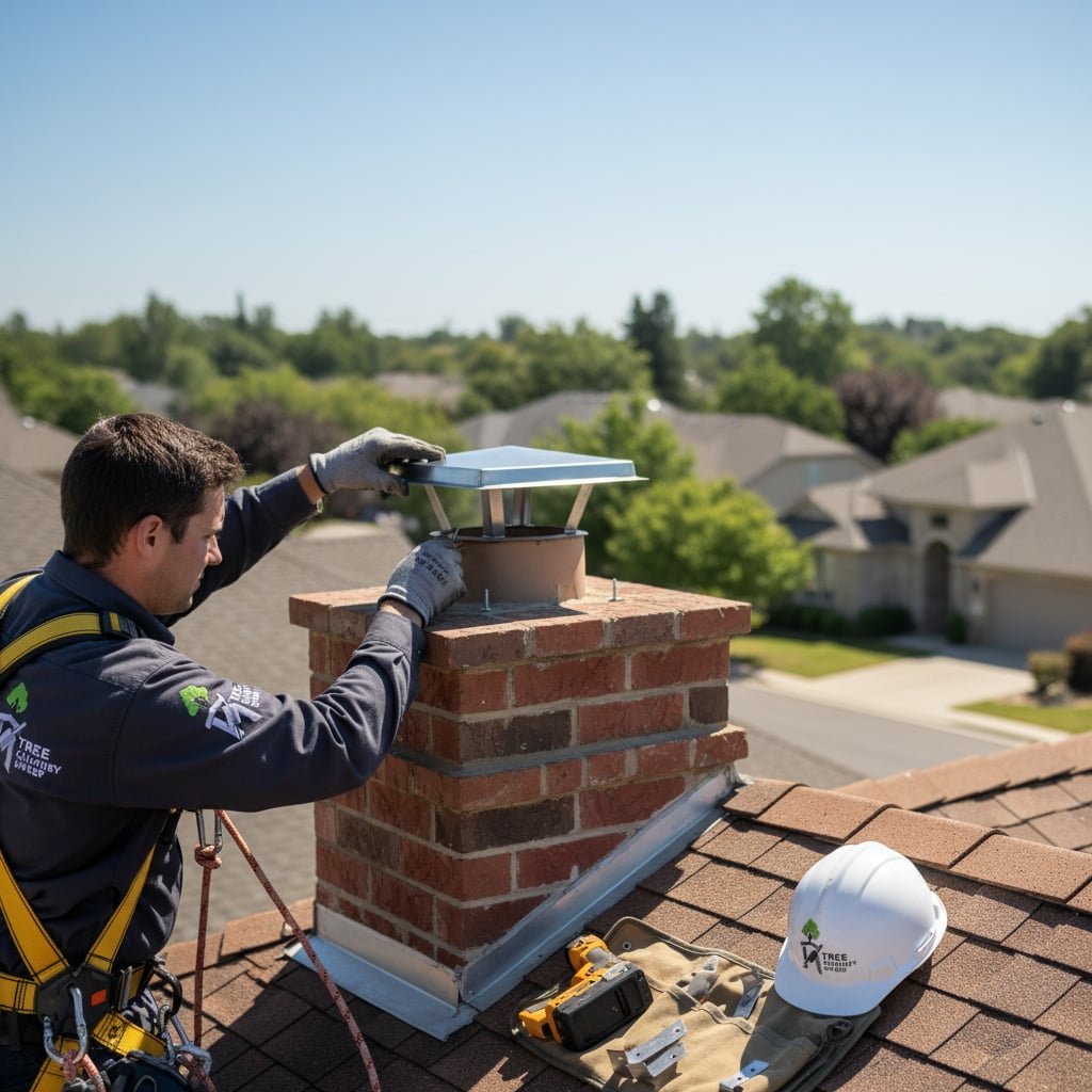 Houston Chimney Cap Installation